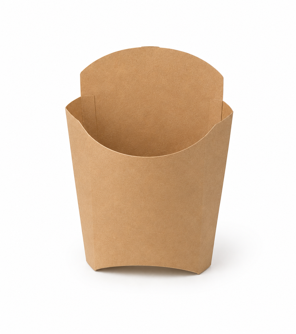 Kraft Fries Pack | Premium Paper French Fries Holder- 100pcs