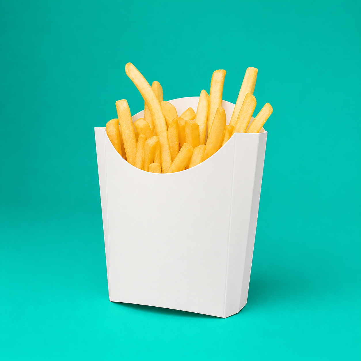 Kraft / White Fries Pack | Premium Paper French Fries Holder- 100pcs
