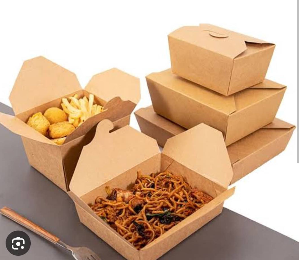 Kraft lunch box -50Pcs